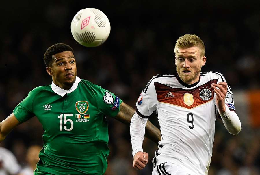 Christie in action for Ireland