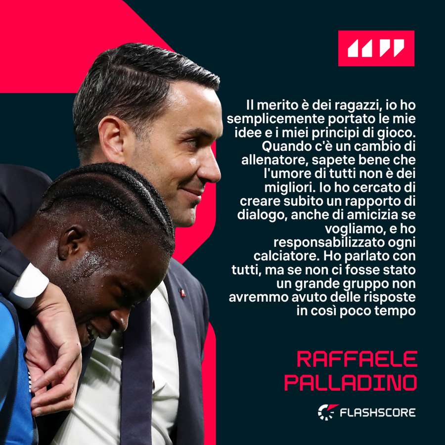 Le parole di Palladino Le parole di Palladino