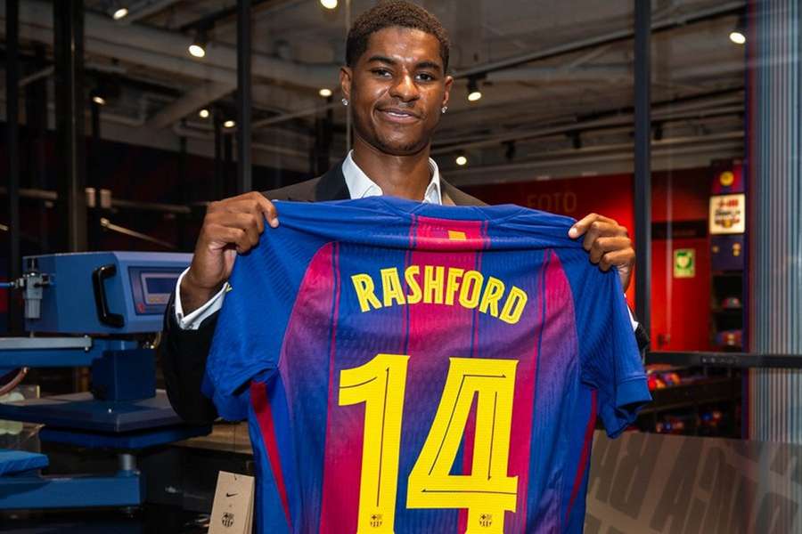 Rashford tem ido bem com a camisa do Barça Rashford tem ido bem com a camisa do Barça
