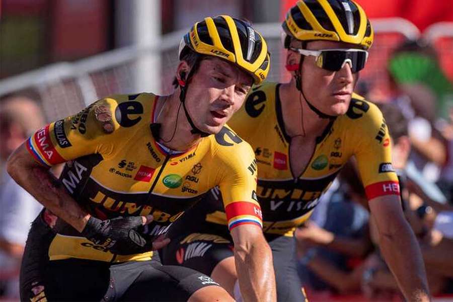 Primoz Roglic fraturou o ombro durante a última edição da Vuelta