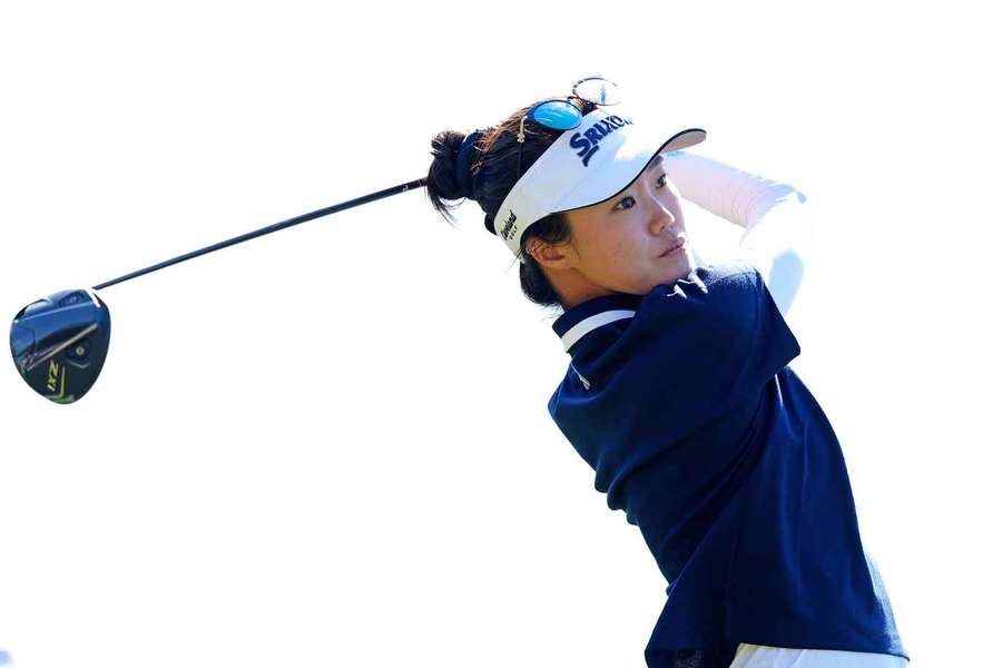 Kim shares a halfway lead in the LPGA Annika tournament with Grant Kim shares a halfway lead in the LPGA Annika tournament with Grant