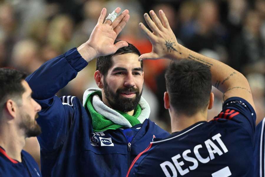 Nikola Karabatic glæder sig over Frankrigs femte sijr i træk ved EM