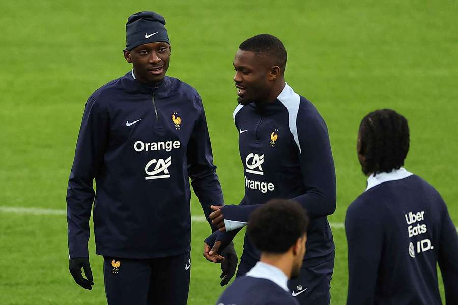 Randal Kolo Muani et Marcus Thuram en 2024.