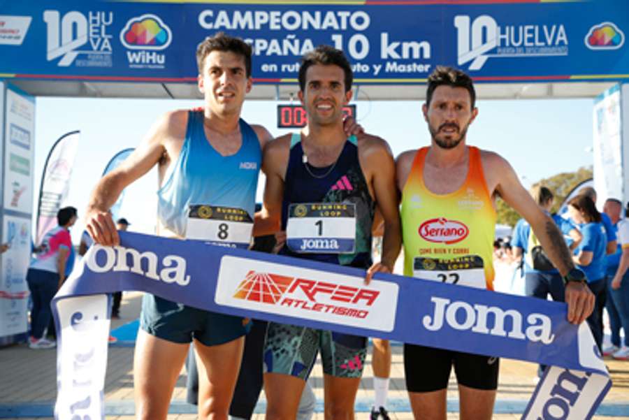 Podium en categoría masculina