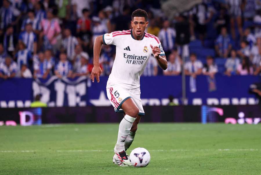 Jude Bellingham foi o autor do primeiro golo do Real Madrid de José Mourinho em 2026/27 diante do Espanyol (1-2)