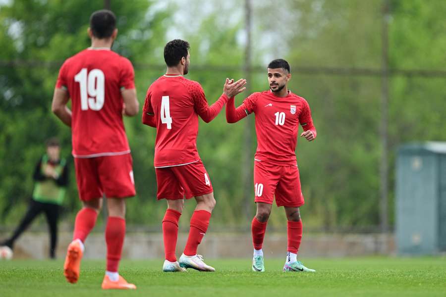 I giocatori dell'Iran in amichevole