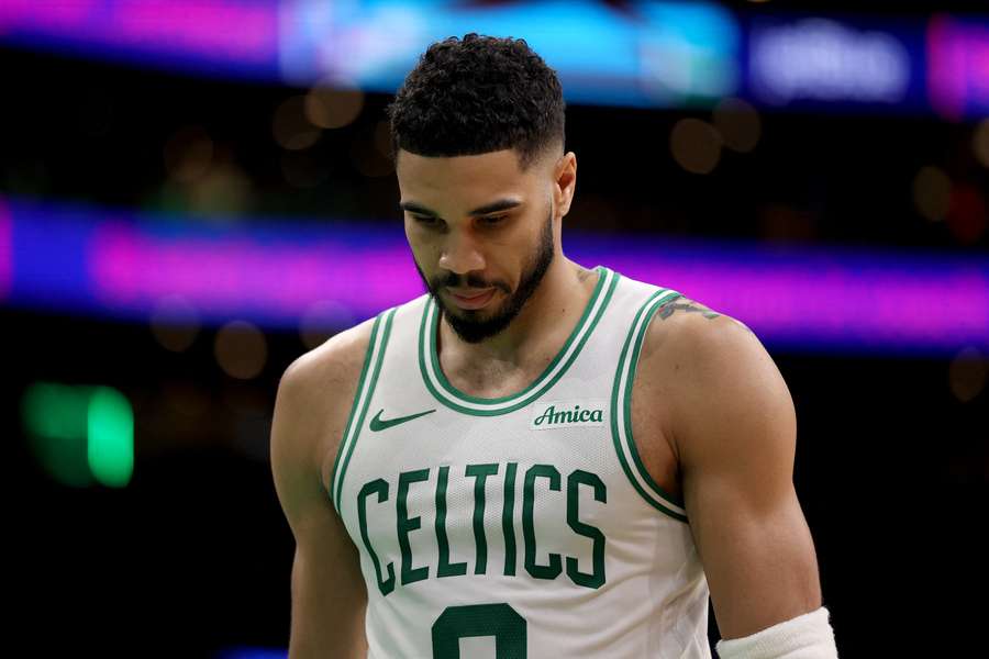 Jayson Tatum was injured during the Boston Celtics' NBA playoff game on Sunday, making him a doubt for Wednesday's second match.