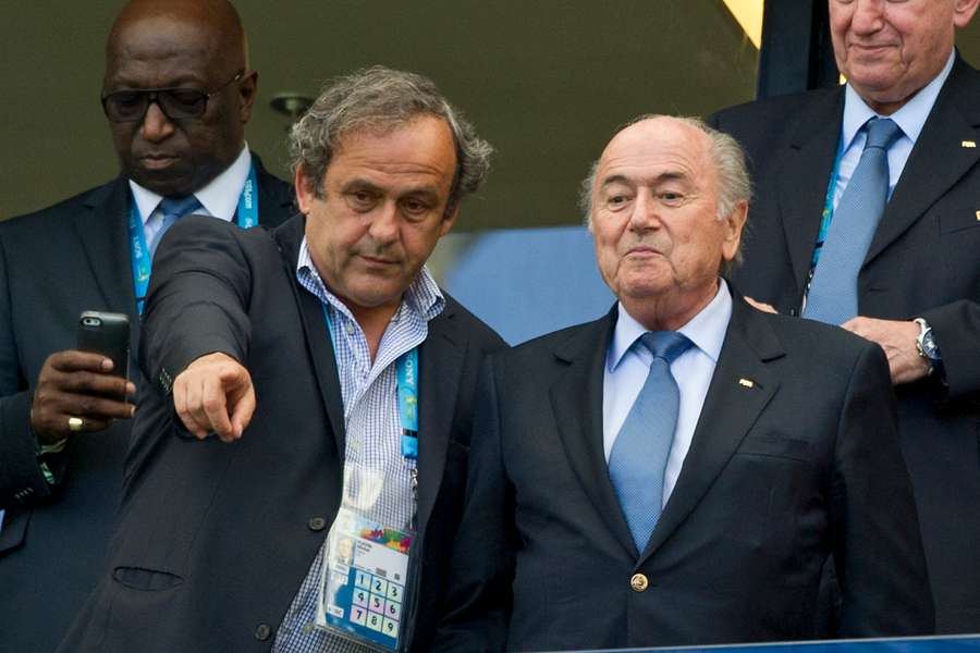 Sepp Blatter and Michael Platini 
