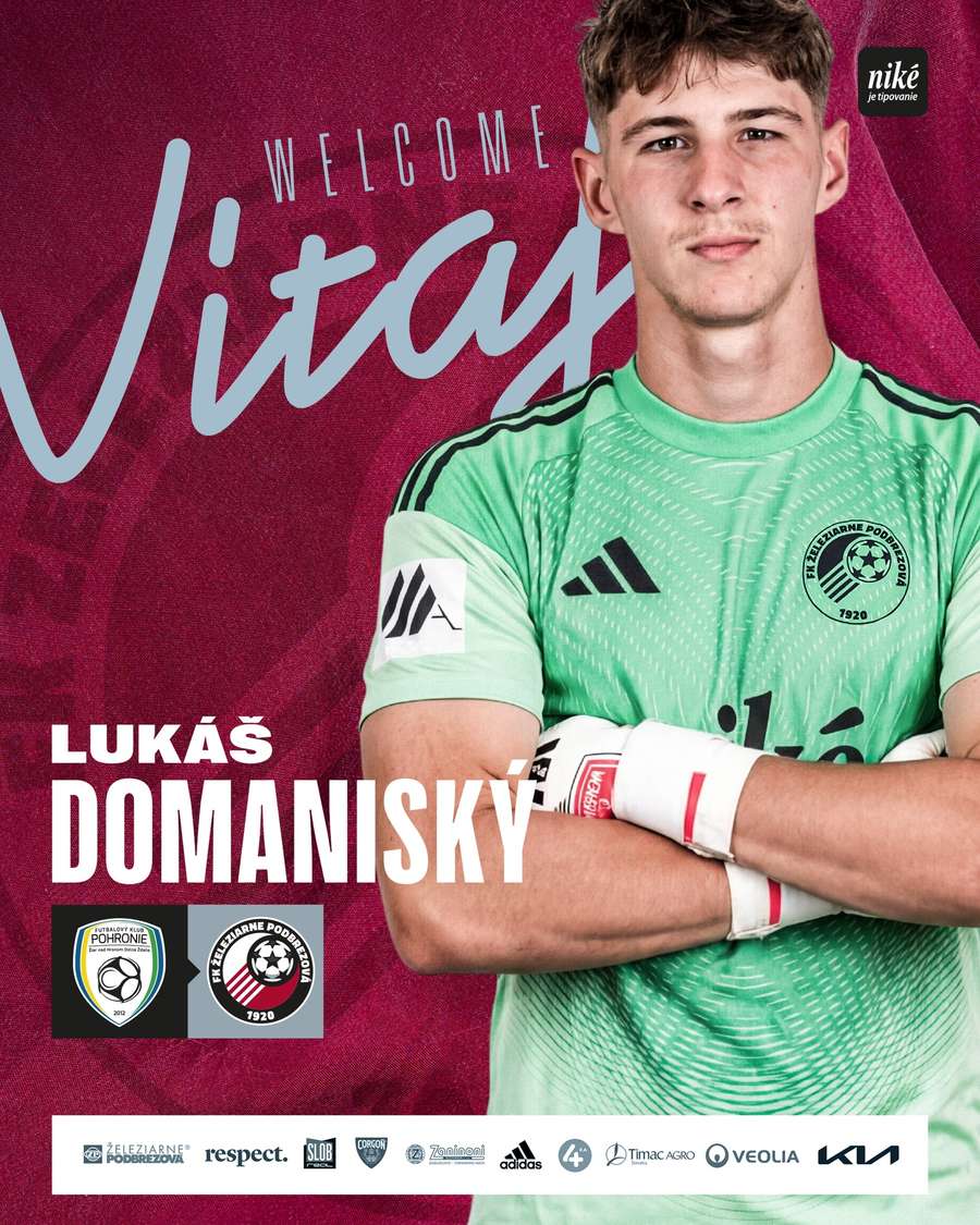 Jednou z posíl Podbrezovej je brankár Domaniský.