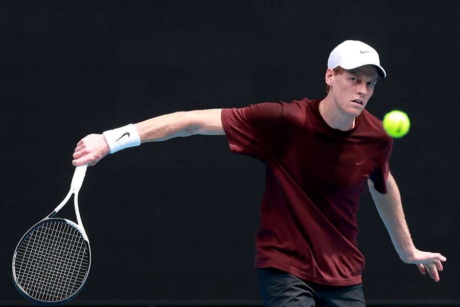 Jannik Sinner s'entraîne à Melbourne