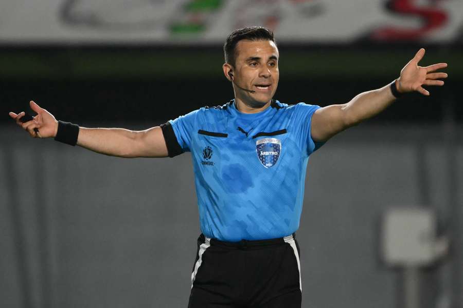 Piero Maza durante jogo da Copa Libertadores desta temporada