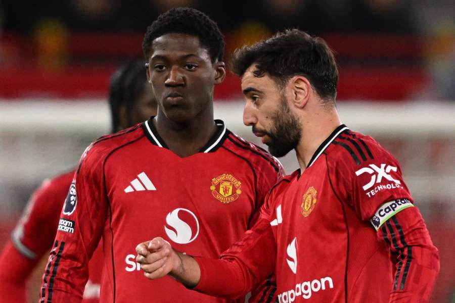 Manchester United see Kobbie Mainoo as direct competition for Bruno Fernandes in their midfield