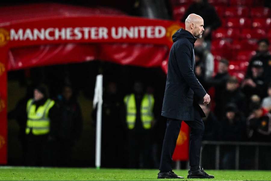 Der angezählte United-Coach Erik ten Hag.