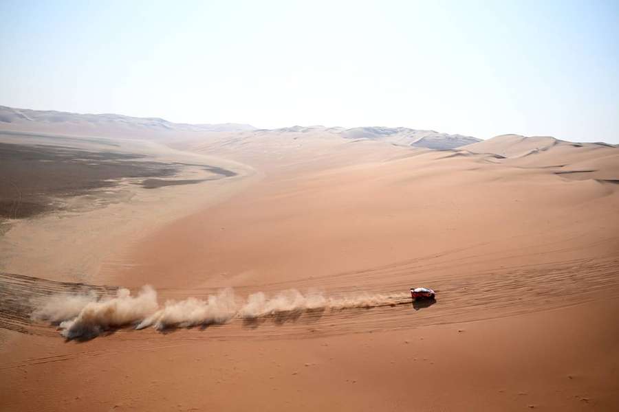 Sébastien Loeb aujourd'hui sur le Dakar.