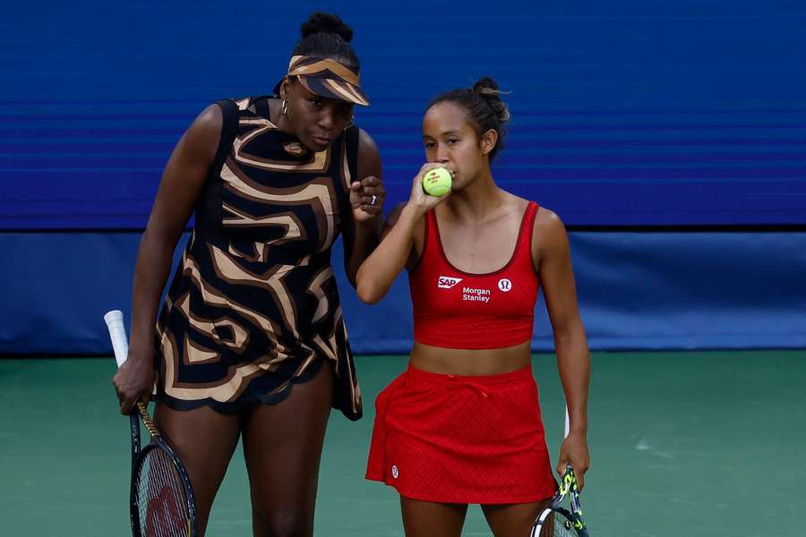 Venus Williams and Leylah Fernandez.
