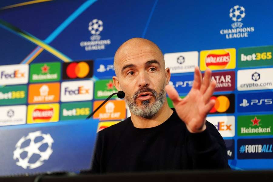 Maresca speaks during a press conference Maresca speaks during a press conference