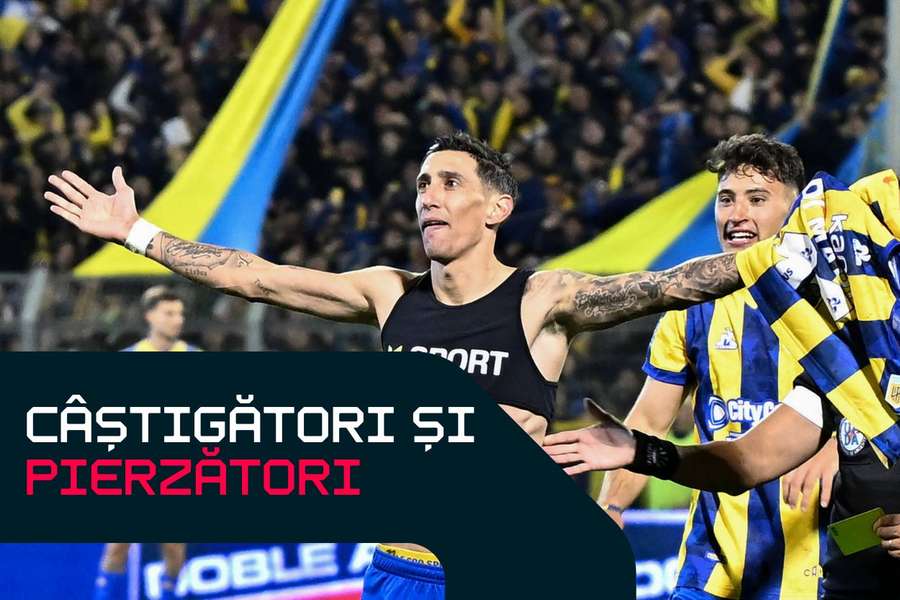 Angel Di Maria sărbătorește golul marcat împotriva celor de la Newell's Old Boys