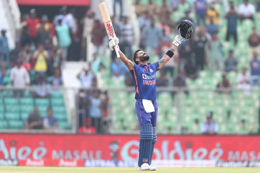 Virat Kohli hit 166 of 110 balls in the win