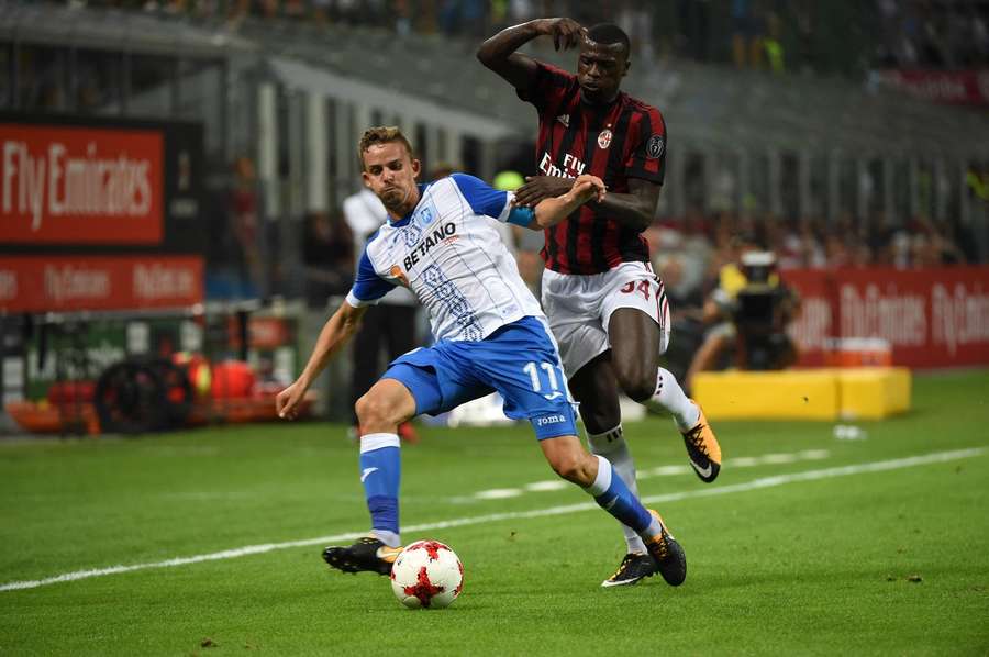 AC Milan și Universitatea Craiova s-au întâlnit în sezonul 2017/2018 în preliminariile Europa League