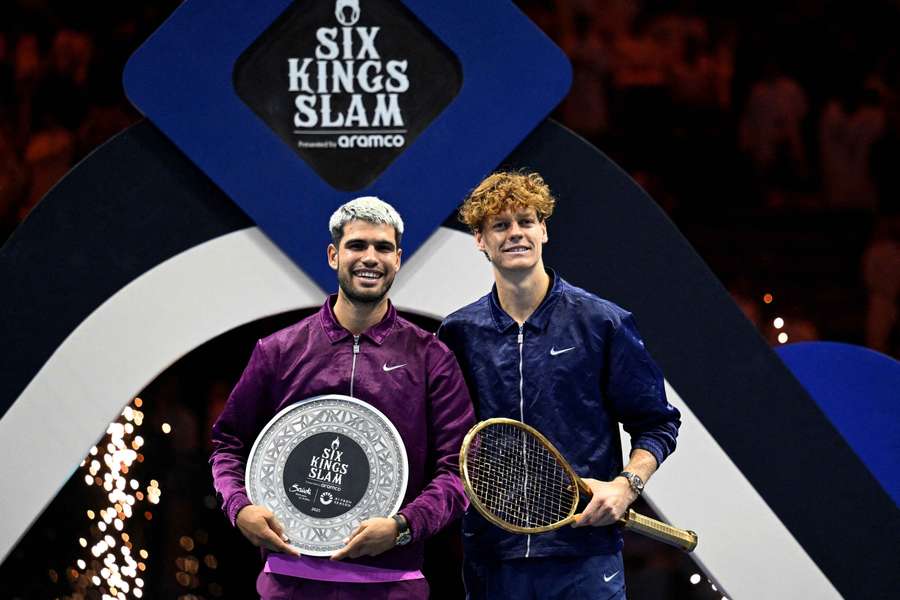 Carlos Alcaraz and Jannik Sinner both played in last week's Six Kings Slam Carlos Alcaraz and Jannik Sinner both played in last week's Six Kings Slam