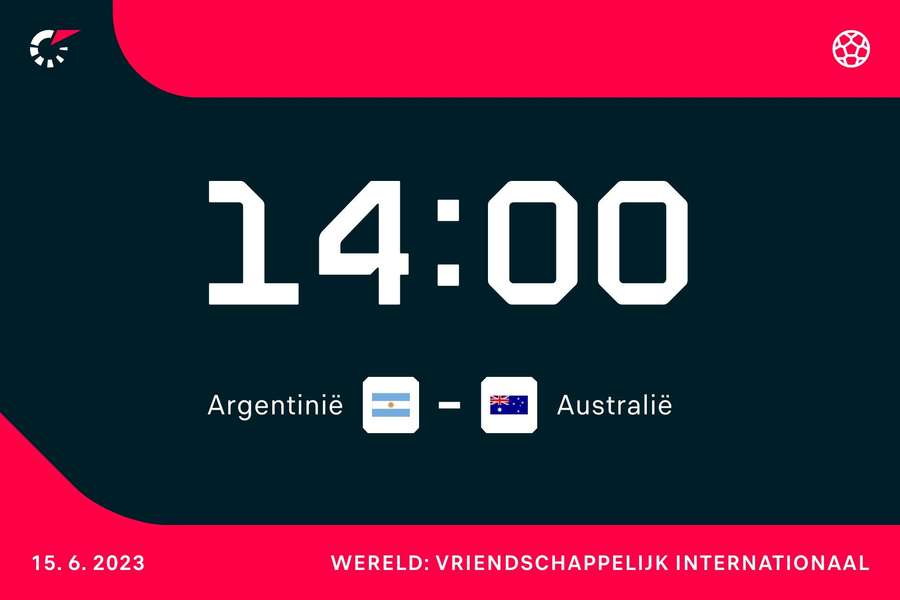 14:00: Argentinië - Australië