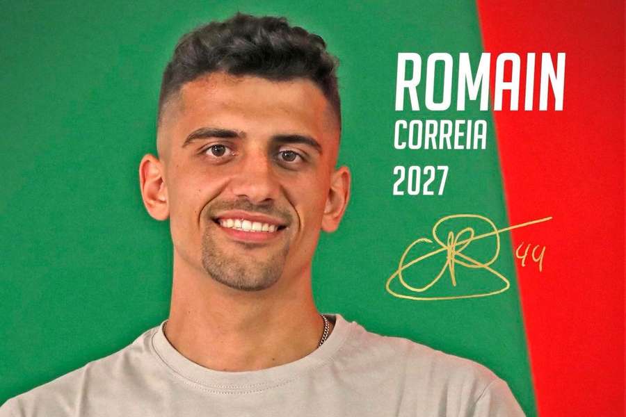 Romain Correia renovou com o Marítimo