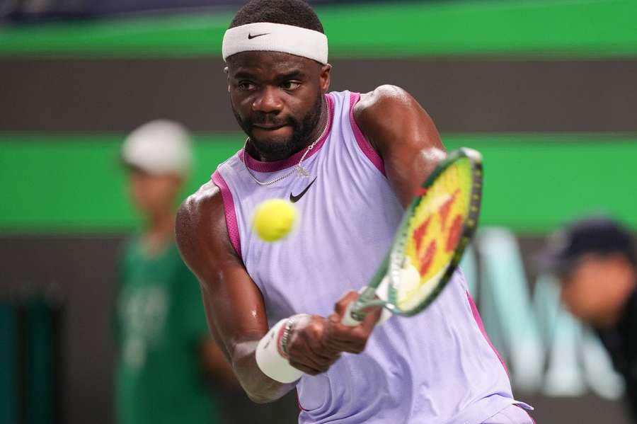 Frances Tiafoe heeft zich niet van zijn beste kant laten zien in Shanghai.