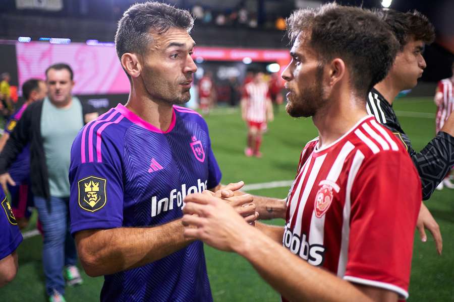 David Barral após o jogo 1K-Anniquiladores