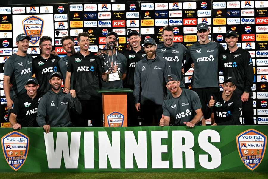 New Zealand celebrate their win