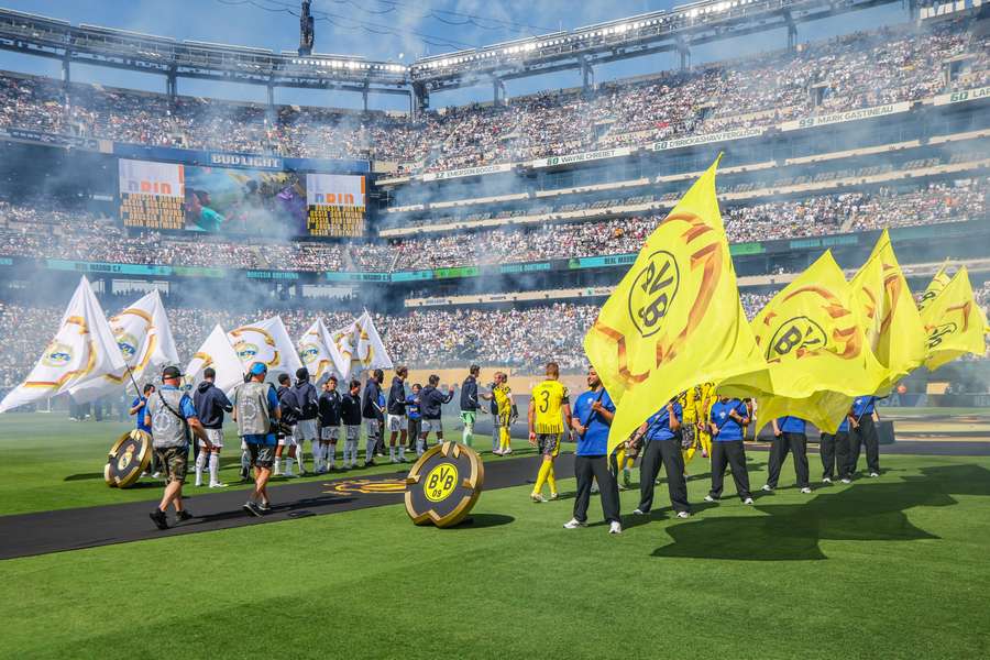 MetLife Stadium estava tomado nas quartas de final entre Real Madrid e Borussia Dortmund
