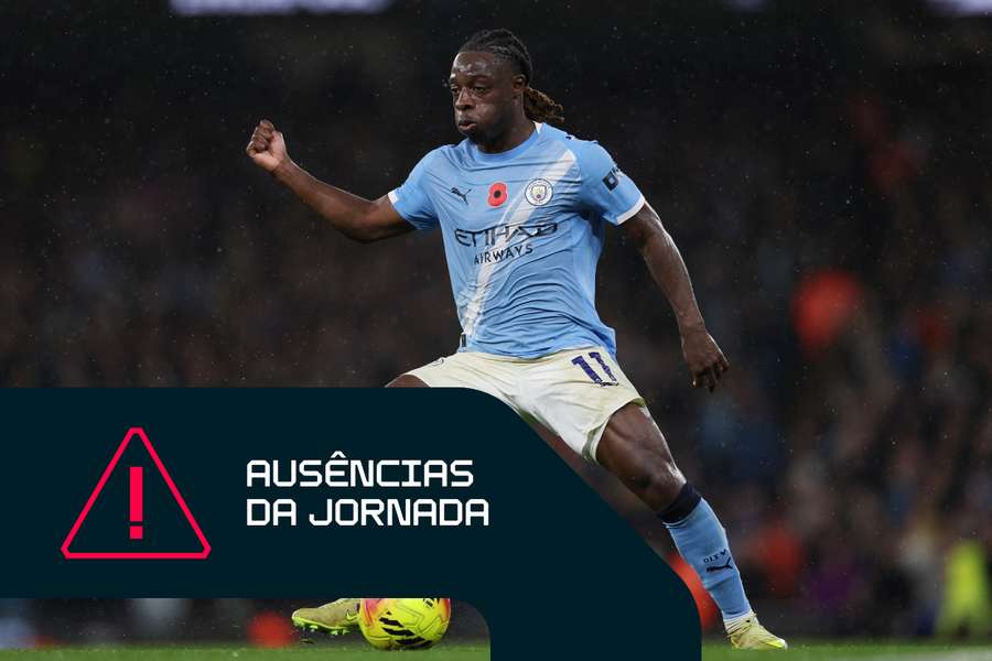 Jeremy Doku está lesionado no Manchester City