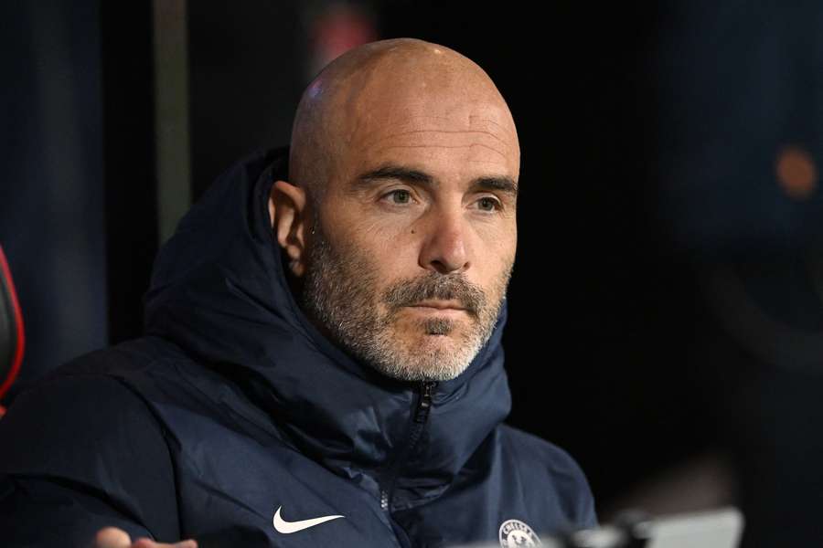 Chelsea-manager Enzo Maresca under deres Premier League-kamp mod Bournemouth i sidste måned.