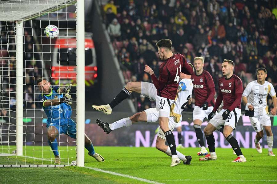 Martin Vitík dal při výhře nad Hradcem 3:0 poslední gól Sparty.