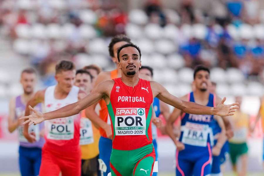 Isaac Nader venceu os 1.500 metros Isaac Nader venceu os 1.500 metros