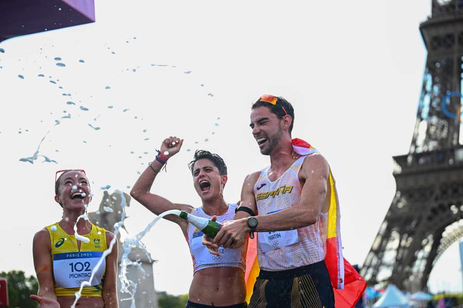 El atletismo dio cuatro medallas a España, tres de ellas en marcha