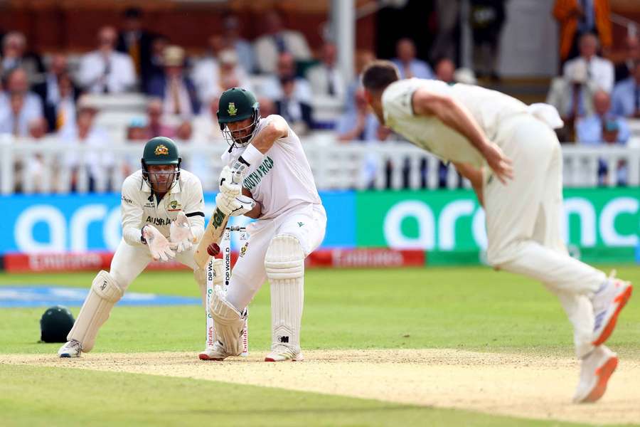 South Africa's Aiden Markram in action