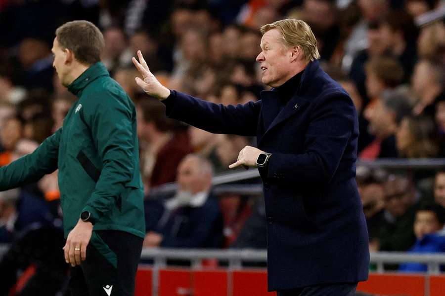 Koeman was unhappy with his side's 4-0 win over Scotland