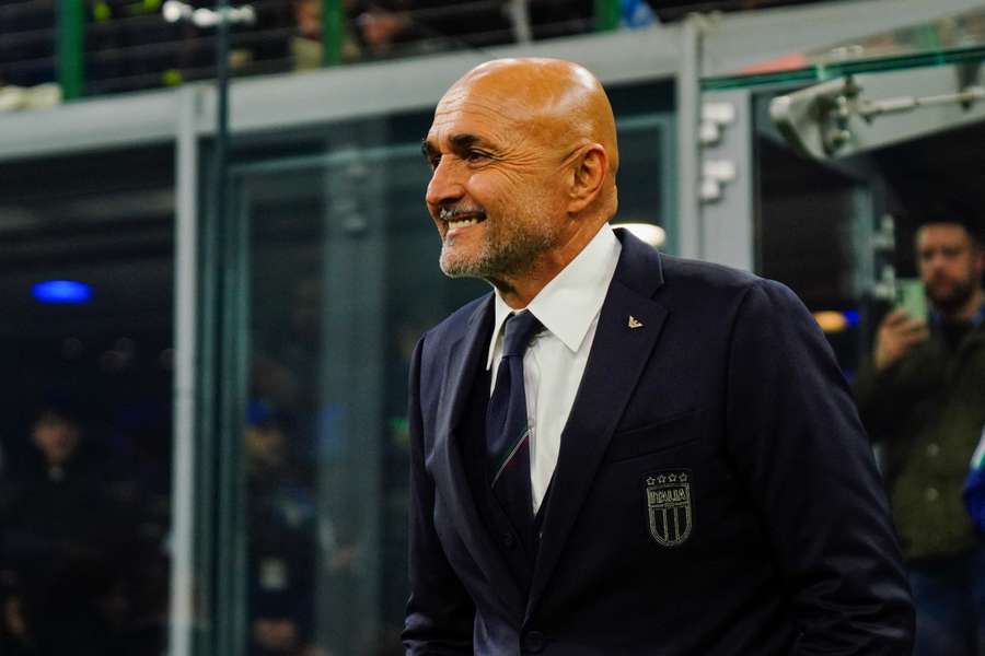 Luciano Spalletti durante el Italia-Francia