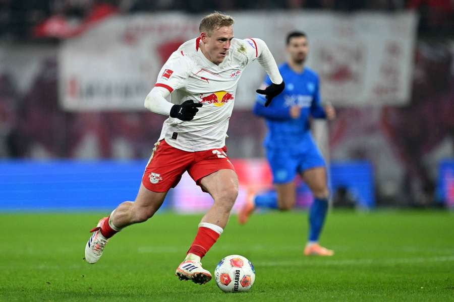 Schlager in action for RB Leipzig Schlager in action for RB Leipzig