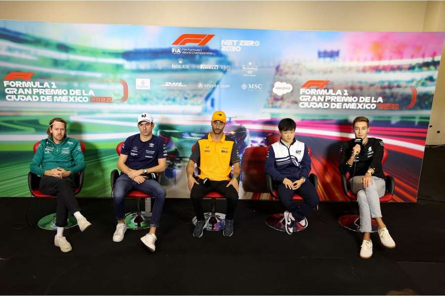 Pilotos participaram de coletiva de imprensa antes da realização do GP da Cidade do México