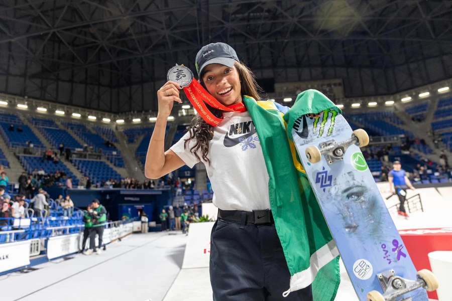 Esta é a quarta medalha de Rayssa no Mundial de Skate Street