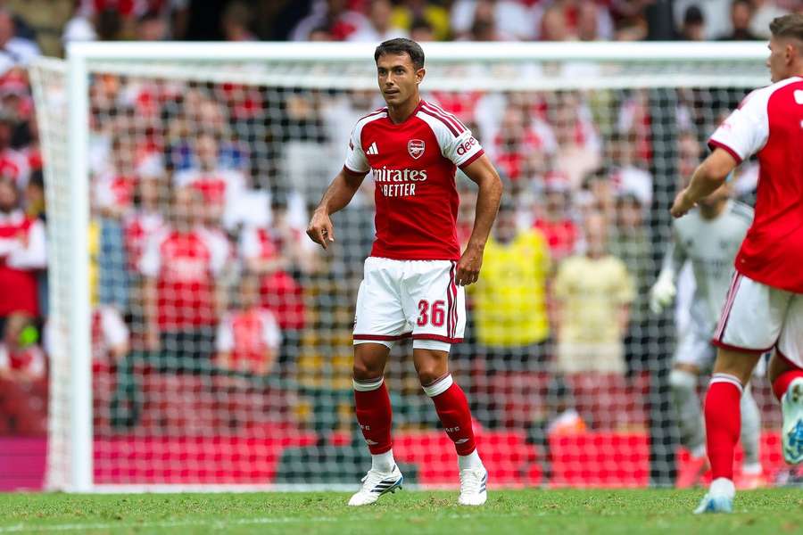 Arsenal's Martín Zubimendi during the FA Community Shield vs Manchester City