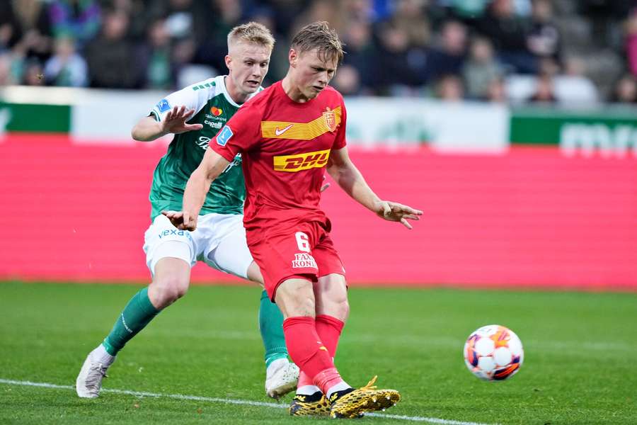 FC Nordsjællands Jeppe Tverskov i superligakampen mellem Viborg FF og FC Nordsjælland på Energi Viborg Arena