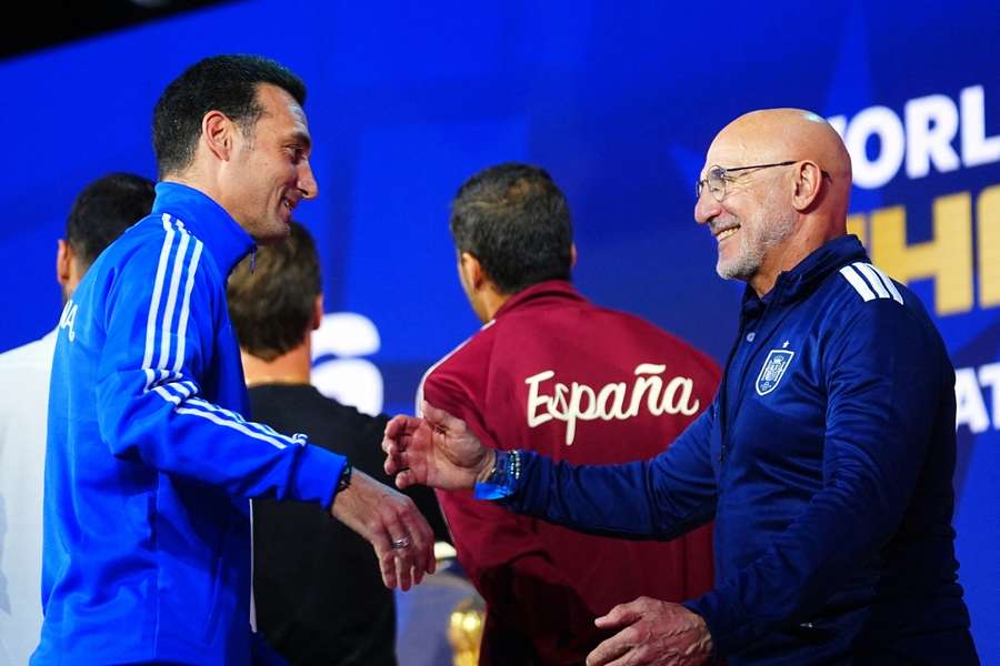 Lionel Scaloni y Luis de la Fuente Lionel Scaloni y Luis de la Fuente
