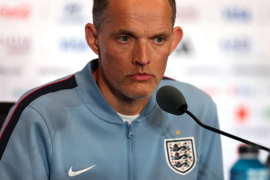 Tuchel auf der Pressekonferenz vor dem Spiel um Platz drei Tuchel auf der Pressekonferenz vor dem Spiel um Platz drei