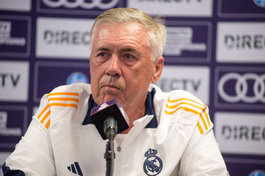 Ancelotti, en la previa del duelo ante el Milan