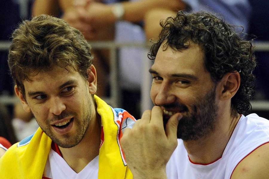 Marc Gasol y Jorge Garbajosa, en sus días como jugadores en activo