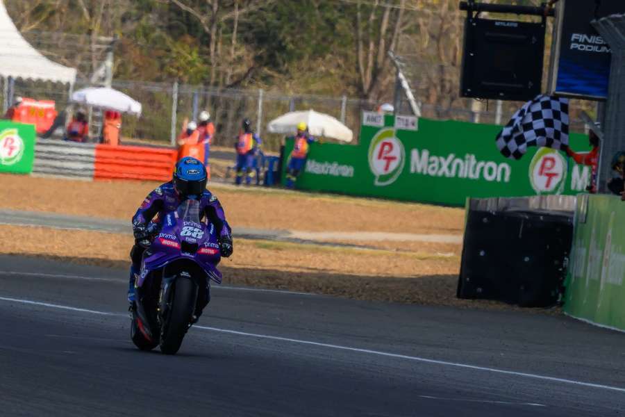 Miguel Oliveira em ação na Tailândia