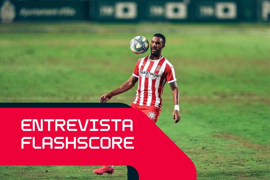 Jonás Ramalho num jogo do Girona contra o Elche
