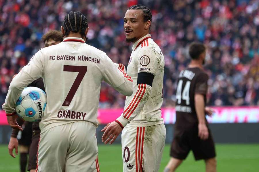 Sané traf beim Sieg gegen St. Pauli doppelt.